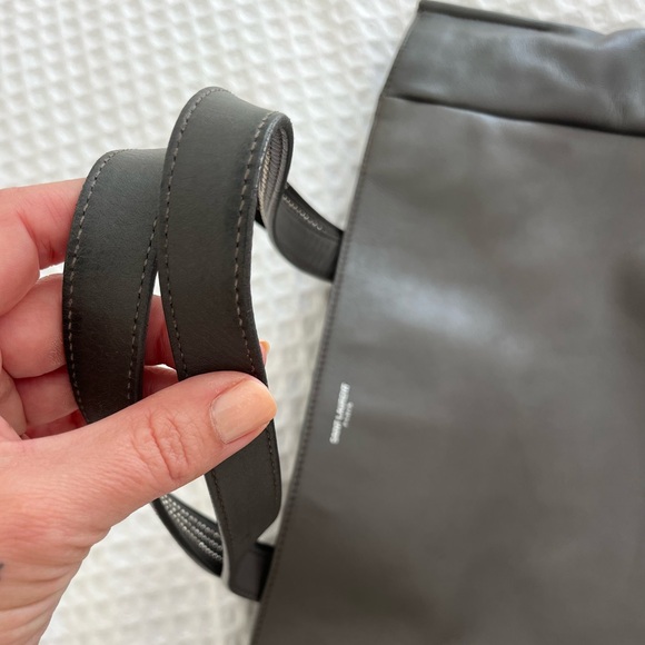 SAINT LAURENT Tote Reversible leather suede studded handbag - Picture 9 of 10